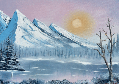 Bevroren susnset 50 x 40 cm